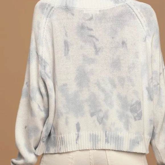 Rag Poets Tie-Dye Blue Knit Sweater - Picture 3 of 7